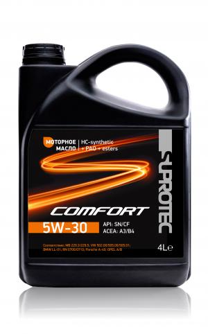 HC - синтетическое моторное масло на комплексной базе Suprotec Comfort 5W-30 4л