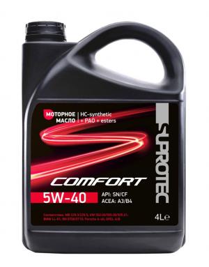 HC - cинтетическое моторное масло Suprotec Comfort 5W-40 4л, 1л.